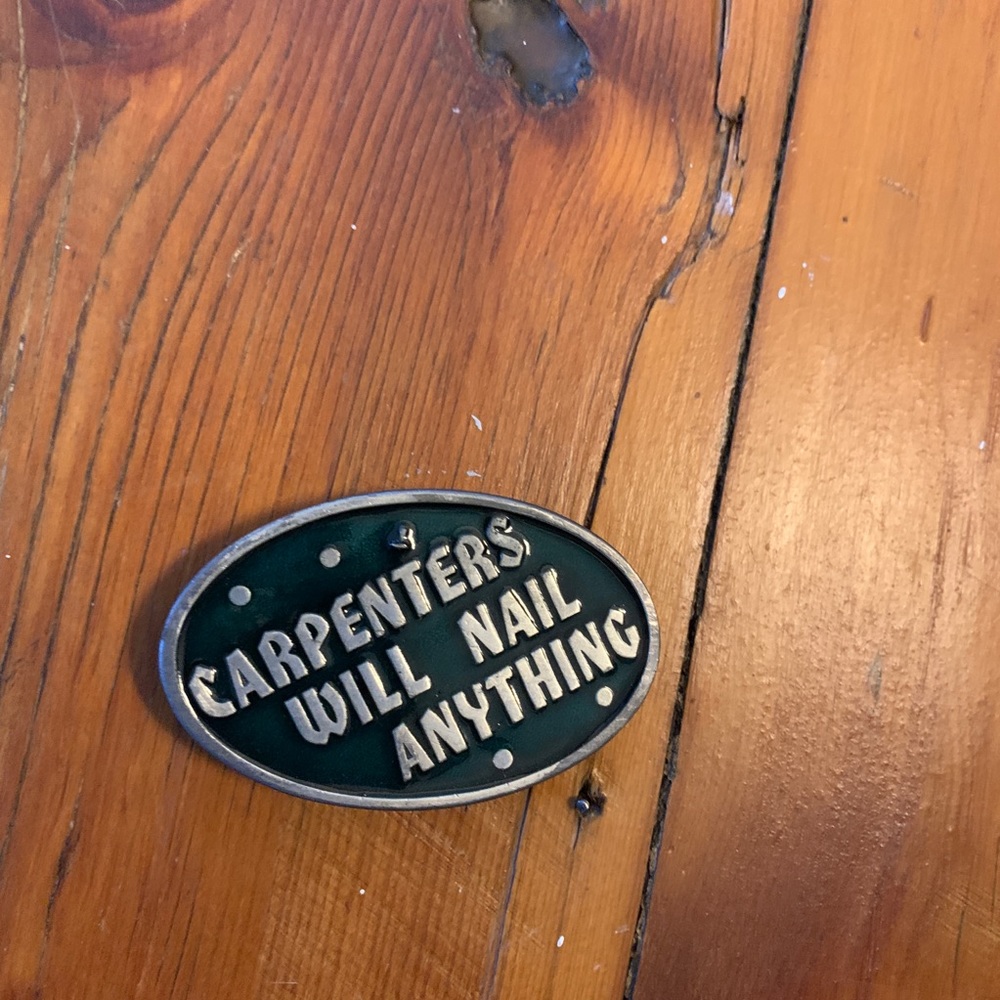 Vintage Carpenters Belt Buckle - Picture 1 of 5